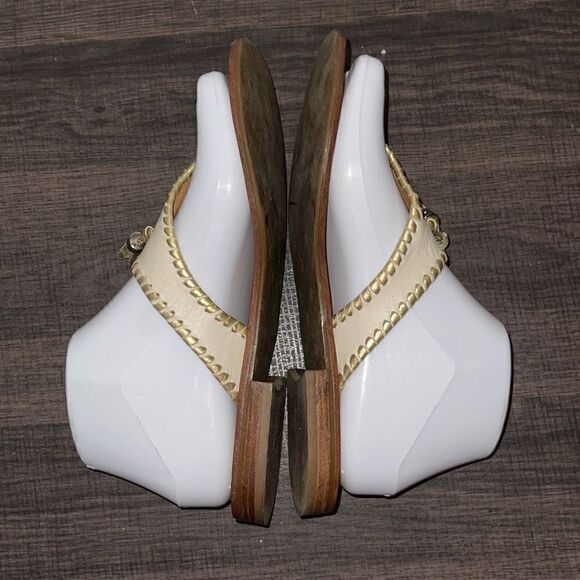 Jack Rogers leather tasseled flip flops - Picture 3 of 6